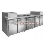 Холодильный стол - станция для приготовления (универсальный)
